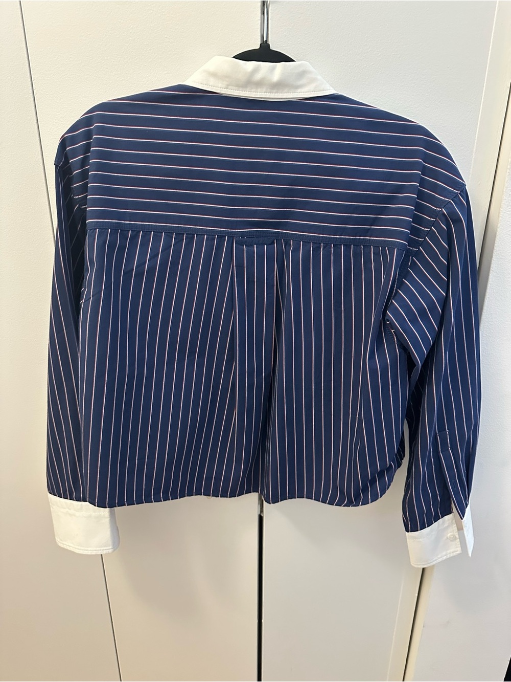 Like New J. Crew Étienne cropped button-up shirt in striped cotton poplin - Picture 5 of 5